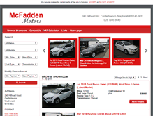 Tablet Screenshot of mcfaddenmotors.co.uk